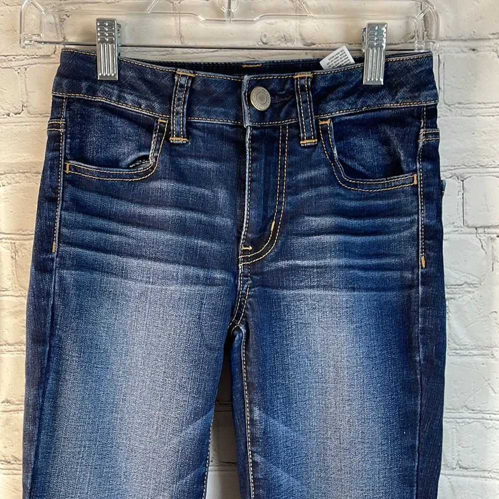 American Eagle Women’s Jeans, High Rise Jegging size 00, super‎ stretch